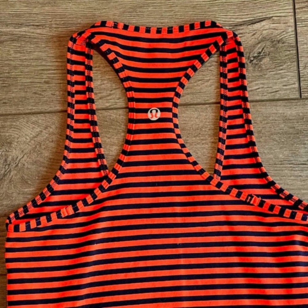 Lululemon Striped Racerback Tank Top